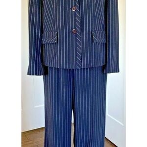 Pendleton Navy Pinstripe Pantsuit